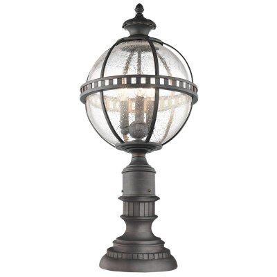 KICHLER Borne Halleron, bronze et verre, 3 ampoules