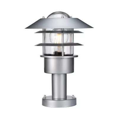 ELSTEAD Borne Helsingor, acier inoxydable, argent