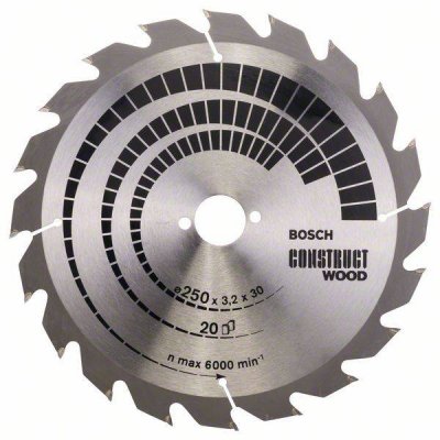 BOSCH  1 Construct Wood Pour Scies Circulaires De Table (pour Bois Avec Clous)