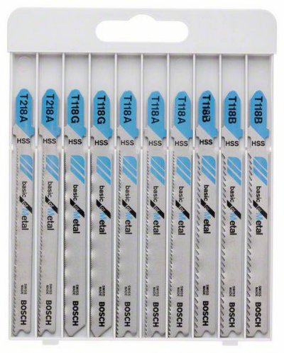 BOSCH  1 Kit De 10 Lames De Scie Sauteuse Pour M&eacute;tal - 