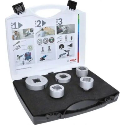 BOSCH  1 Kit De Scies Tr&eacute;pans Diamant&eacute;es &Agrave; Sec Dry Speed X-lock - 