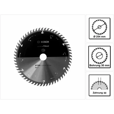 AMICA Bosch 1 Lames De Scies Circulaires Pour Scies Sur Table Sans Fil