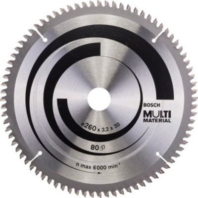BOSCH  1 Multi Material Pour Scies &Agrave; Onglets, Scies Radiales Et Scies Circulaires De Table