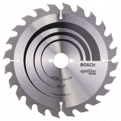 BOSCH  1 Optiline Wood Pour Scies Circulaires Portatives