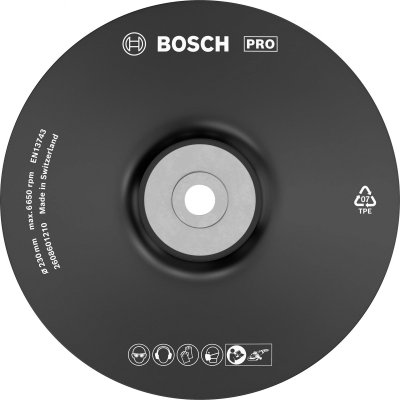 BOSCH  1 Plateaux De Pon&ccedil;age Standard Pour Disques Abrasifs Sur Fibres