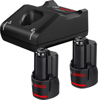 BOSCH  1 Set De 2 Batteries 12v Et Chargeur Rapide - 