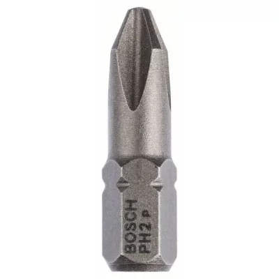 BOSCH  10 Embouts cruciforme PH 2 extra-dur - Forme C 6.3