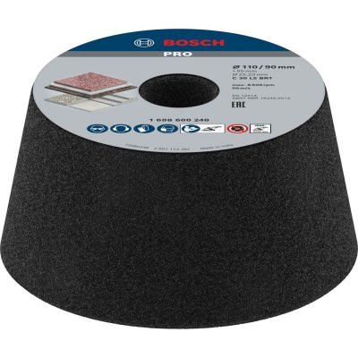 BOSCH  - 1608600240 Meule boisseau conique &ndash; Pierre/b&eacute;ton