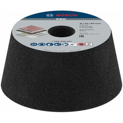 BOSCH  - 1608600241 Meule boisseau conique &ndash; Pierre/b&eacute;ton
