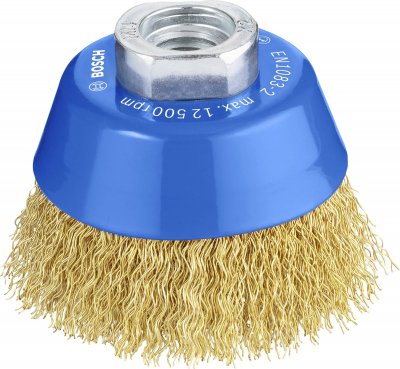 BOSCH  1608614020 Brosse Boisseau &Agrave; Fils Laitonn&eacute;s 70 Mm 0,3 Mm M14