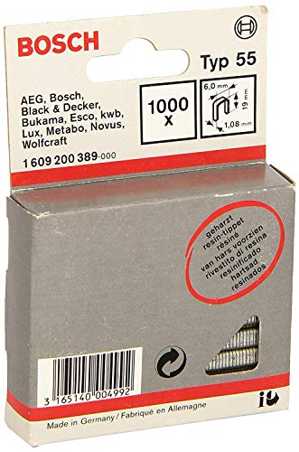 BOSCH  1609200389 Lot De 1000 Agrafes 19 X 6&nbsp;Mm