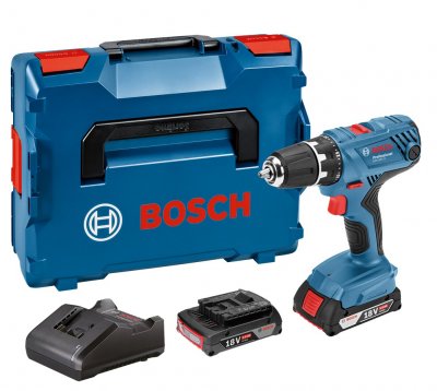 BOSCH  - 18V Perceuse sans fil gsr 18 V-21 / 2x Batterie 2.0 Ah Case l-