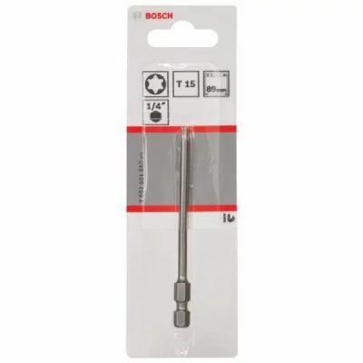 BOSCH  2 607 001 650 Embout De Vissage Extra-Dur T15, 89 Mm