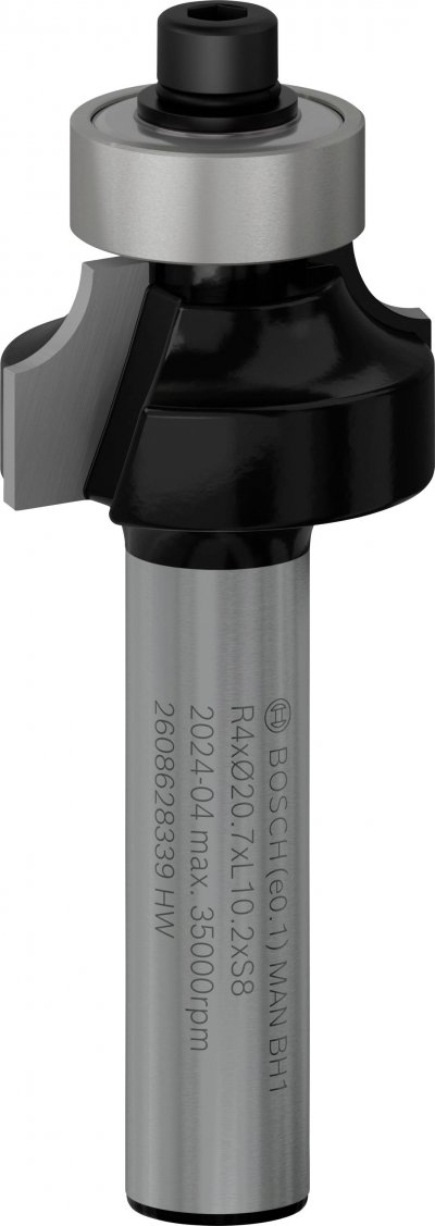 BOSCH  2 608 628 339 Fraise &Agrave; Arrondir 8 Mm 4 X 12,7 X 53 Mm