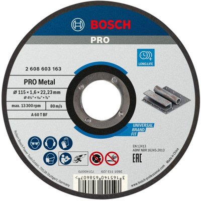 BOSCH  25 Disques &Agrave; Tron&ccedil;onner Standard For Metal
