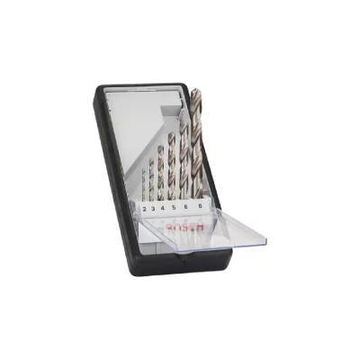 BOSCH  2607018727 Cassette m&eacute;tallique de forets &agrave; m&eacute;taux rectifi&eacute; HSS-G DIN 338