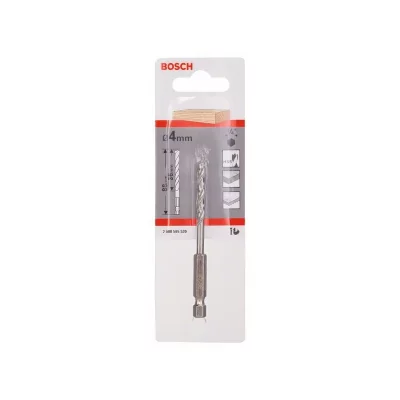 BOSCH  2608595520 M&egrave;che &agrave; bois h&eacute;lico&iuml;dale, queue six pans 1/4