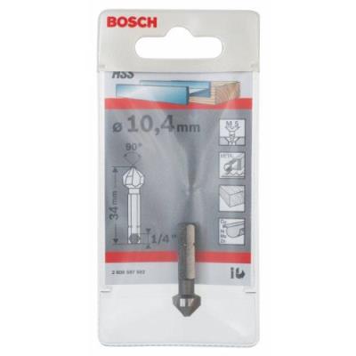 BOSCH  2608597502 Fraise Conique &Agrave; Lamer Hss Queue Six Pans &Oslash; 10,4 Mm