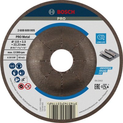 BOSCH  - 2608600005 Disque &agrave; tron&ccedil;onner &agrave; moyeu d&eacute;port&eacute; Expert for Metal