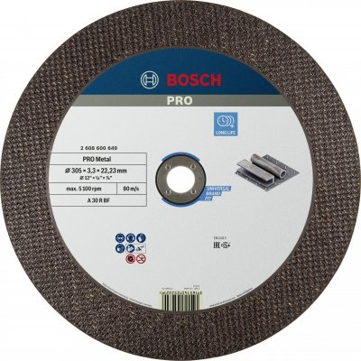 BOSCH  2608600649 Disque Abrasif 300 X 3,2 Mm Pour Acier