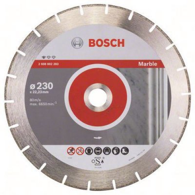 BOSCH  2608602283 Disque &agrave; Tron&ccedil;onner Diamant ''2,8 Marmor Mpe'' 230 X 22,23 Mm