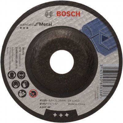 BOSCH  2608603181&nbsp;Disques De Polissage En M&eacute;tal Avec Centre Abattus