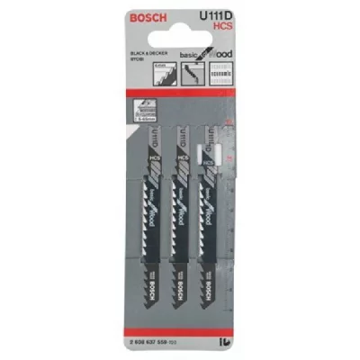 BOSCH  2608637559 Lame De Scie Sauteuse 3 Lames U 111 D