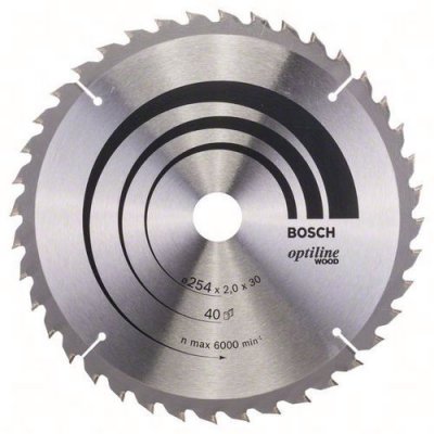 BOSCH  - 2608640438 Lame de scie circulaire Optiline Wood