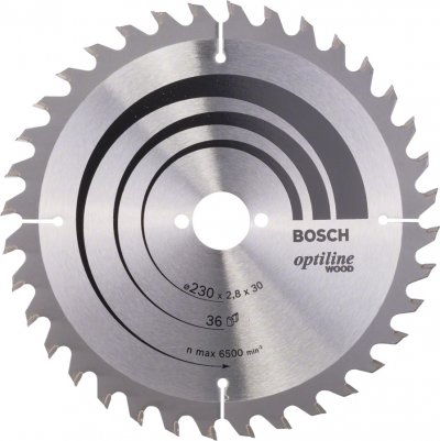 BOSCH  - 2608640628 Lame de scie circulaire Optiline Wood