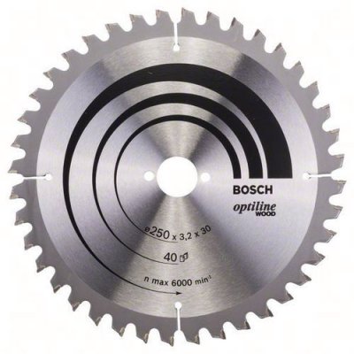BOSCH  - 2608640643 Lame de scie circulaire Optiline Wood