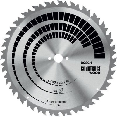 BOSCH  2608640705 Lame de scie circulaire Construct Wood 36 dents 500 x 30 x 3,8 mm