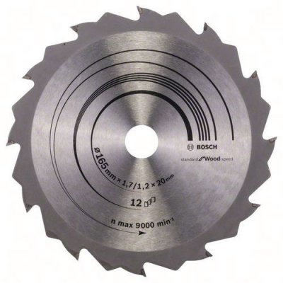 BOSCH  2608642600 Lame de scie circulaire se wo h 165x20-12