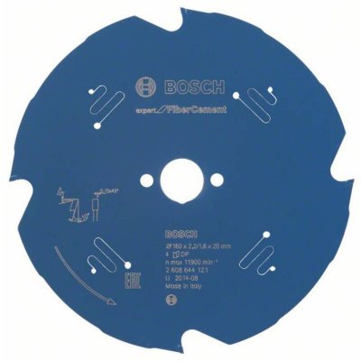 BOSCH  2608644121 Lame De Scie Circulaire Expert For Fiber Cement 160 X 20 X 2,2 Mm 4