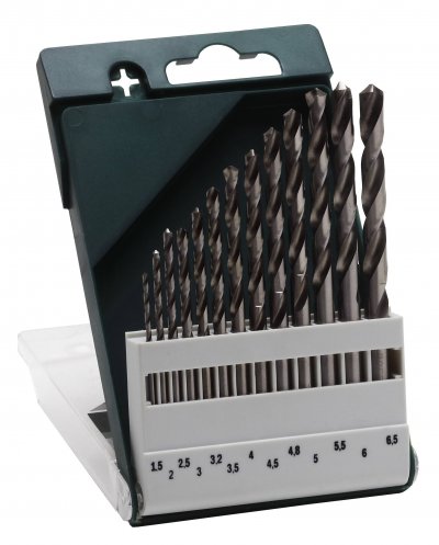 BOSCH  2609255061 Set De 13 Forets &agrave; M&eacute;taux Rectifi&eacute;s Hss-G Din 338