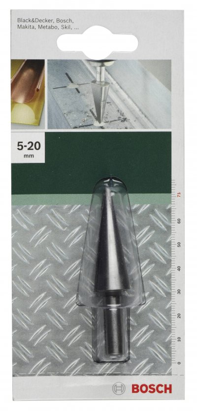 BOSCH ACCESSORIES Bosch 2609255120 Fraise Progressive Chrome-Vanadium Diam&egrave;tre 5-20 Mm Queue 8 Mm