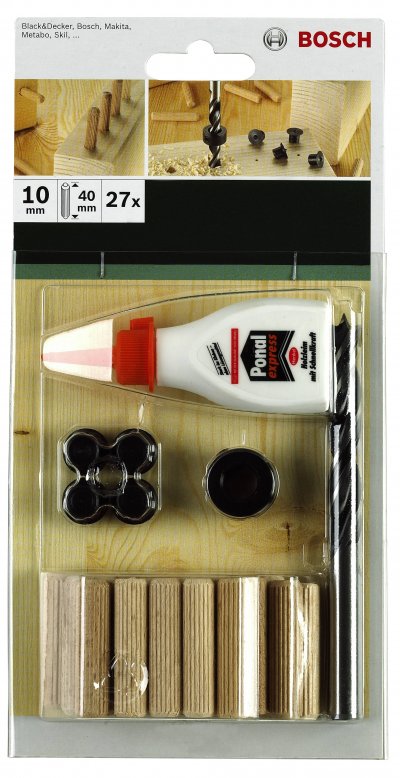 BOSCH ACCESSORIES Bosch 2609255305 Coffret &agrave; Goujons 30 Mm Diam&egrave;tre 6 Mm 32 Pi&egrave;ces