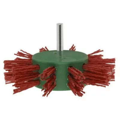 BOSCH  2609256543 Brosse &agrave; lamelle pour Perceuse Fils nylon et abrasif corindon 6 x 100 mm