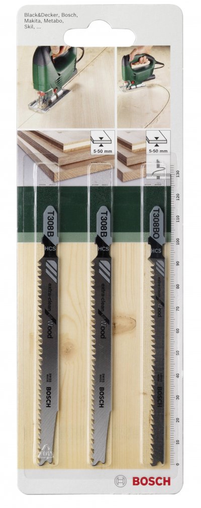BOSCH  2609256A12 Assortiment De Lames De Scie Sauteuse 3 Pi&egrave;ces