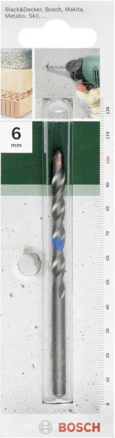 BOSCH  4x40x75 Mm Concrete Drill Argent&eacute;