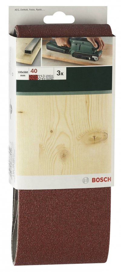 BOSCH ACCESSORIES BOSCH Accessoires - 3 bandes abr. 100x560mm rw g80 -