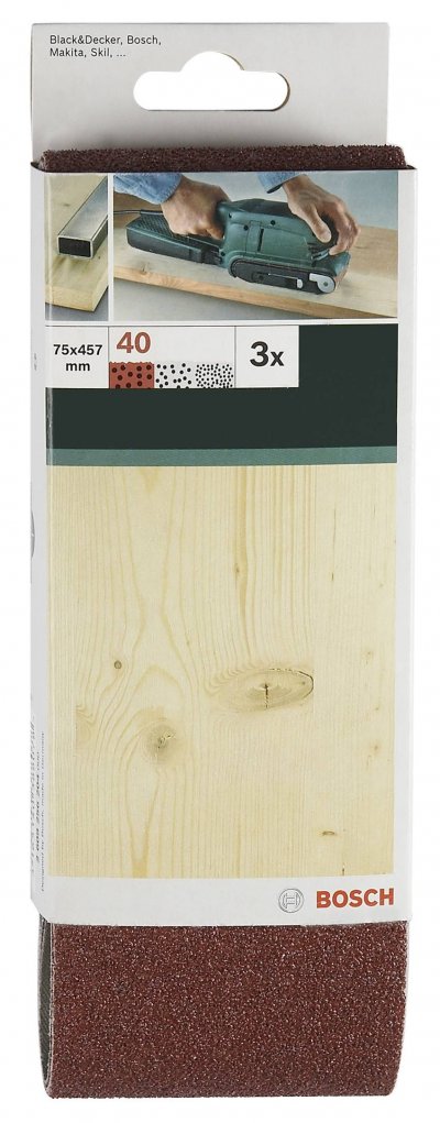 BOSCH  Accessoires - 3 bandes abr. 75x533mm rw g60 -