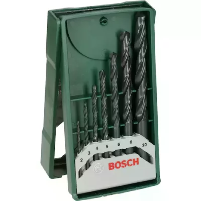 BOSCH  Accessoires - set mini x -line 7 forets metaux