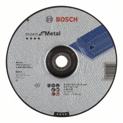 BOSCH  Accessories 2608600225 Disque &agrave; tron&ccedil;onner M&eacute;tal 230 x 2,5 mm