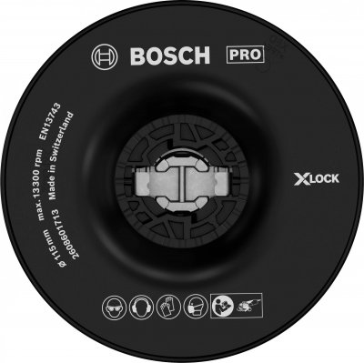 BOSCH  Accessories 2608601713 Plateau de Pon&ccedil;age dur (X-LOCK, &Oslash;115 mm)