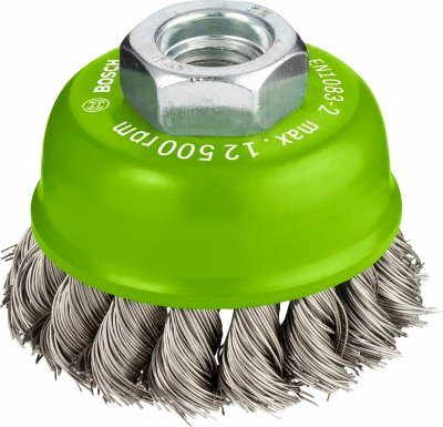 BOSCH  Accessories 2608622104 Brosse boisseau inoxydable 65 mm 0,35 mm M14