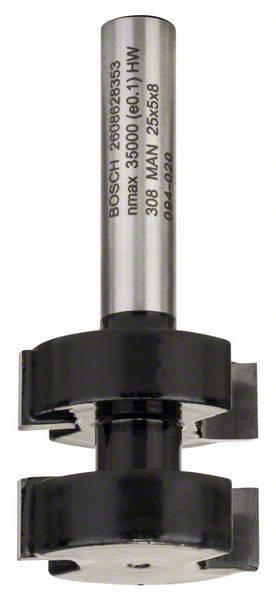 Bosch Accessories 2608628353 Fraise &agrave; bouveter 8 mm 25 x 8 x 58 mm