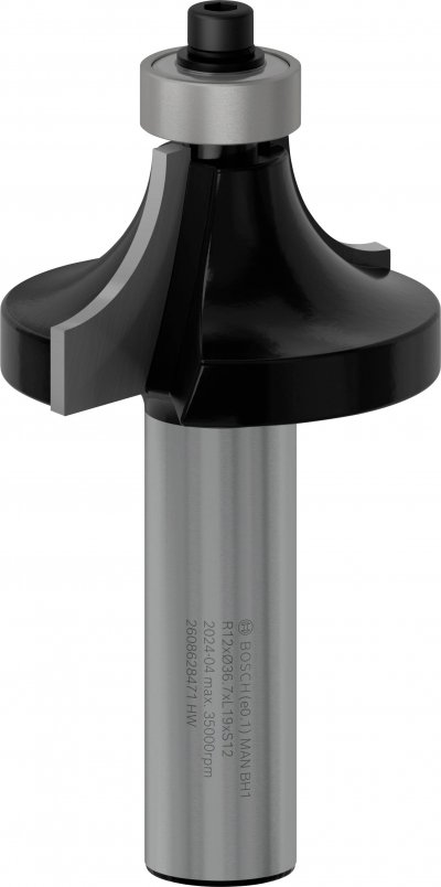 BOSCH  Accessories 2608628471 Fraise &agrave; arrondir 12 mm 12 x 19 x 70 mm