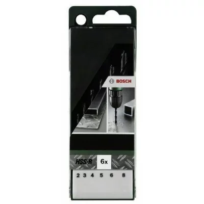 BOSCH ACCESSORIES  2609255029 Jeu de forets m&eacute;tal HSS-R 6 pi&egrave;ces