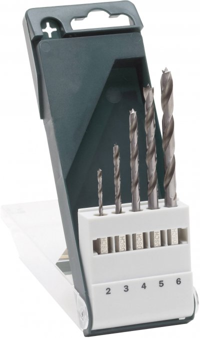 BOSCH  Accessories 2609255326 Coffret de m&egrave;ches &agrave; bois Lot de 5
