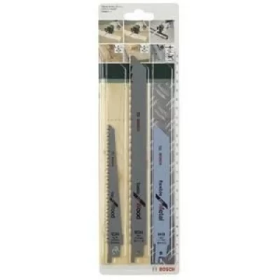 BOSCH  Accessories 2609256715 Lot de 3 lames de scie sauteuse